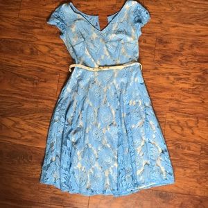 Lace mid length dress